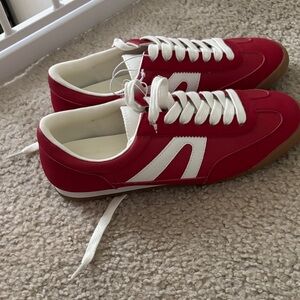Madden girl Red and White Sneakers